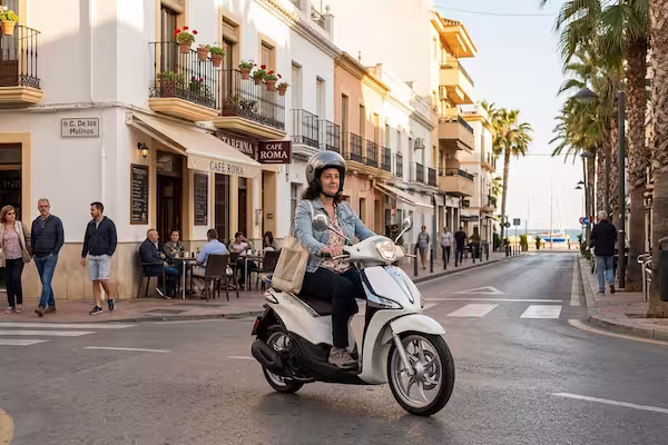 Conduciendo Scooter en Fuengirola